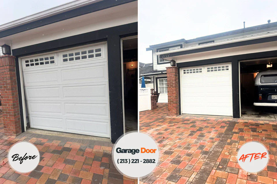 Before and after: garage door repair near me Mahtomedi